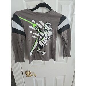 Star Wars Storm Trooper‎ Kids Long Sleeve T- Shirt Size 7